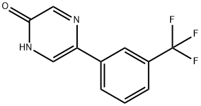 5-(3-Trifluoromethylphenyl)-2-hydroxypyrazine Struktur