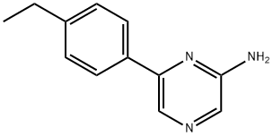 2-Amino-6-(4-ethylphenyl)pyrazine Struktur