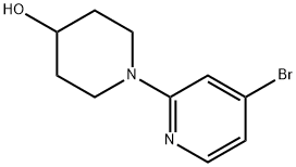 4-Bromo-2-(4-hydroxypiperidin-1-yl)pyridine Struktur