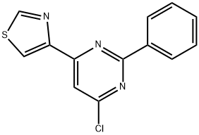 4-Chloro-2-phenyl-6-(4-thiazolyl)pyrimidine Struktur