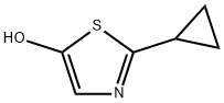 2-(Cyclopropyl)-5-hydroxythiazole Struktur