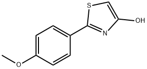 2-(4-Methoxyphenyl)-4-hydroxythiazole Struktur