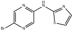 2-Bromo-5-(2-thiazolylamino)pyrazine Struktur