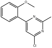 4-Chloro-2-methyl-6-(2-methoxyphenyl)pyrimidine Struktur