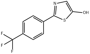 5-Hydroxy-2-(4-trifluoromethylphenyl)thiazole Struktur