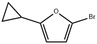 2-Bromo-5-(cyclopropyl)furan Struktur