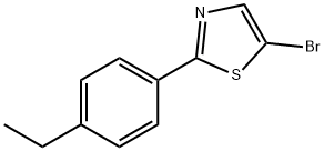 5-Bromo-2-(4-ethylphenyl)thiazole Struktur