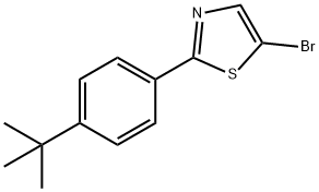 5-Bromo-2-(4-tert-butylphenyl)thiazole Struktur