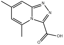 5,7-dimethyl-[1,2,4]triazolo[4,3-a]pyridine-3-carboxylic acid Struktur