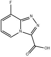 8-Fluoro-[1,2,4]triazolo[4,3-a]pyridine-3-carboxylic acid Struktur