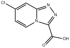 7-chloro-[1,2,4]triazolo[4,3-a]pyridine-3-carboxylic acid Struktur