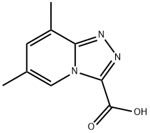 6,8-dimethyl-[1,2,4]triazolo[4,3-a]pyridine-3-carboxylic acid Struktur