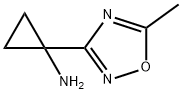 1-(5-methyl-1,2,4-oxadiazol-3-yl)cyclopropan-1-amine Struktur