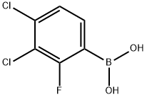 (3,4-dichloro-2-fluorophenyl)boronic acid Struktur