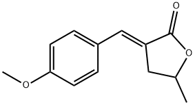 (E)-3-(4-methoxybenzylidene)-5-methyl-butyrolactone Struktur