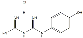 1-(4-hydroxyphenyl) biguanide hydrochloride Struktur