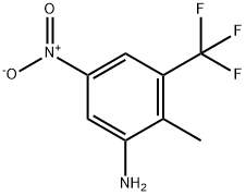 2-methyl-5-nitro-3-(trifluoromethyl)aniline Struktur