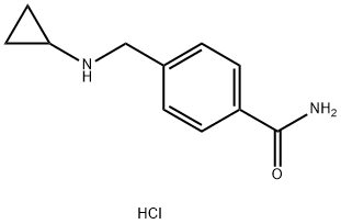 4-[(CYCLOPROPYLAMINO)METHYL]BENZAMIDE HYDROCHLORIDE Struktur