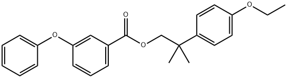 Benzoic acid, 3-phenoxy-, 2-(4-ethoxyphenyl)-2-methylpropyl ester Struktur