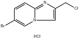 6-bromo-2-(chloromethyl)imidazo[1,2-a]pyridine hydrochloride Struktur