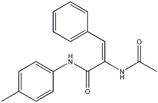 2-(acetylamino)-N-(4-methylphenyl)-3-phenylacrylamide Struktur