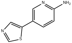 2-AMINO-5-(5-THIAZOLYL)PYRIDINE Struktur