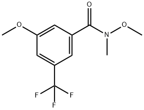 Benzamide, N,3-dimethoxy-N-methyl-5-(trifluoromethyl)- Struktur