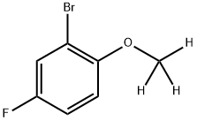 2-(Methoxy-d3)-5-fluorobromobenzene Struktur