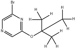 2-Bromo-6-(tert-butoxy-d9)-pyrazine Struktur