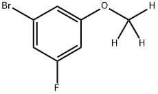 3-Fluoro-5-(methoxy-d3)-bromobenzene Struktur