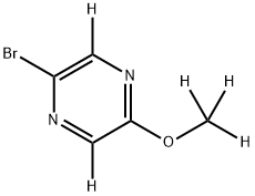 2-Bromo-5-methoxypyrazine-d5 Struktur