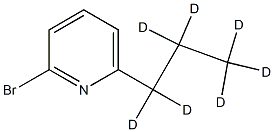 2-Bromo-6-(n-propyl-d7)-pyridine Struktur