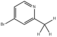 4-Bromo-2-(methyl-d3)-pyridine Struktur