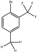 4-(Methyl-d3)-2-trifluoromethylbromobenzene Struktur