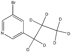 3-Bromo-5-(n-propyl-d7)-pyridine Struktur