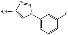 4-Amino-1-(3-fluorophenyl)imidazole Struktur