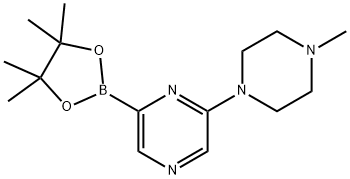 6-(N-METHYLPIPERAZIN-1-YL)PYRAZINE-2-BORONIC ACID PINACOL ESTER Struktur