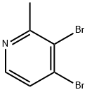 3,4-Dibromo-2-methylpyridine Struktur