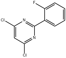 4,6-Dichloro-2-(2-fluorophenyl)pyrimidine Struktur