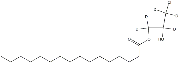 3-CHLORO-1,2-PROPANEDIOL-1,1,2,3,3-D5 1-PALMITATE STANDARD Struktur