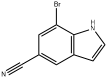 7-bromo-1H-indole-5-carbonitrile Struktur