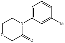 4-(3-bromophenyl)morpholin-3-one Struktur