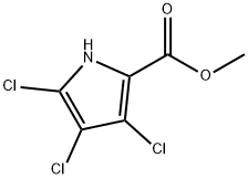 3,4,5-Trichloro-1H-pyrrole-2-carboxylic acid methyl ester Struktur