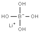 Lithium tetrahydroxyborate Struktur