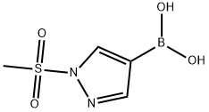 [1-(Methylsulfonyl)-4-pyrazolyl]boronic Acid Struktur