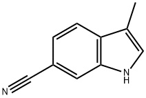 3-methyl-1H-indole-6-carbonitrile Struktur