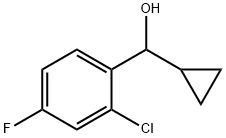 (2-chloro-4-fluorophenyl)(cyclopropyl)methanol Struktur