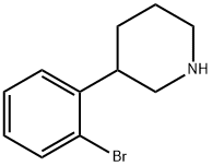 3-(2-BROMOPHENYL)PIPERIDINE Struktur