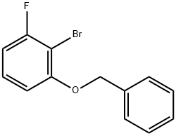 Benzene, 2-bromo-1-fluoro-3-(phenylmethoxy)- Struktur