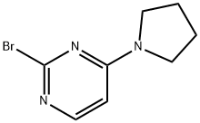 2-Bromo-4-(pyrrolidino)pyrimidine Struktur